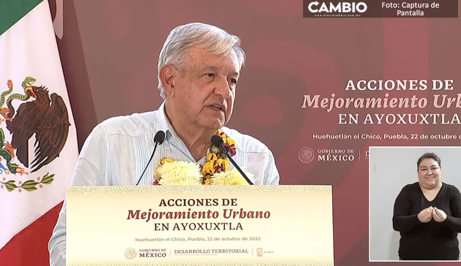 Anuncia AMLO “caminos artesanales” para Ayoxuxtla durante su visita a Puebla (VIDEO)