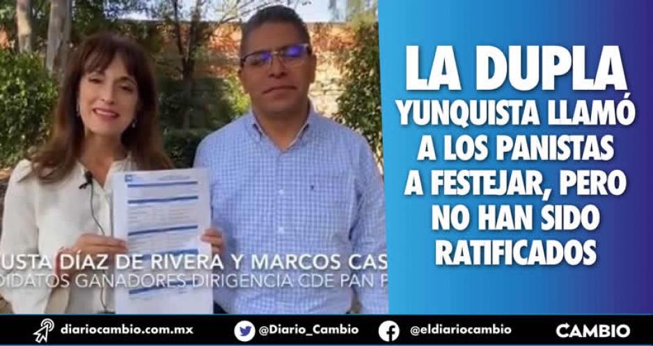 Augusta y Marcos exhiben acta de resultados, pero el CEN PAN mantiene el limbo (VIDEO)