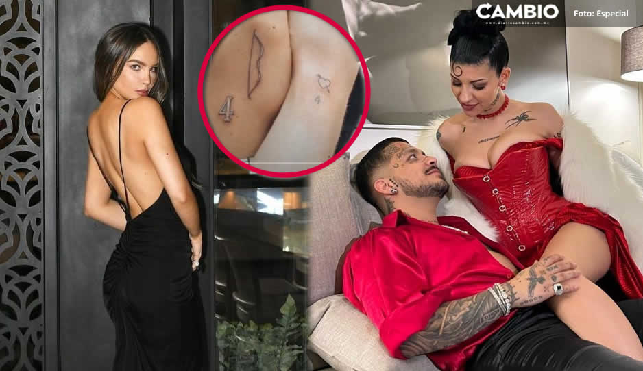 Belinda conserva el tatuaje que se hizo con Nodal y él posa enamorado con Cazzu (FOTO)