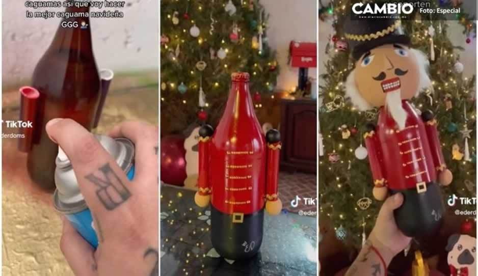 ¡Ya me dio sed de la mala! Intercambio de caguamas para navidad se vuelve viral (VIDEO)