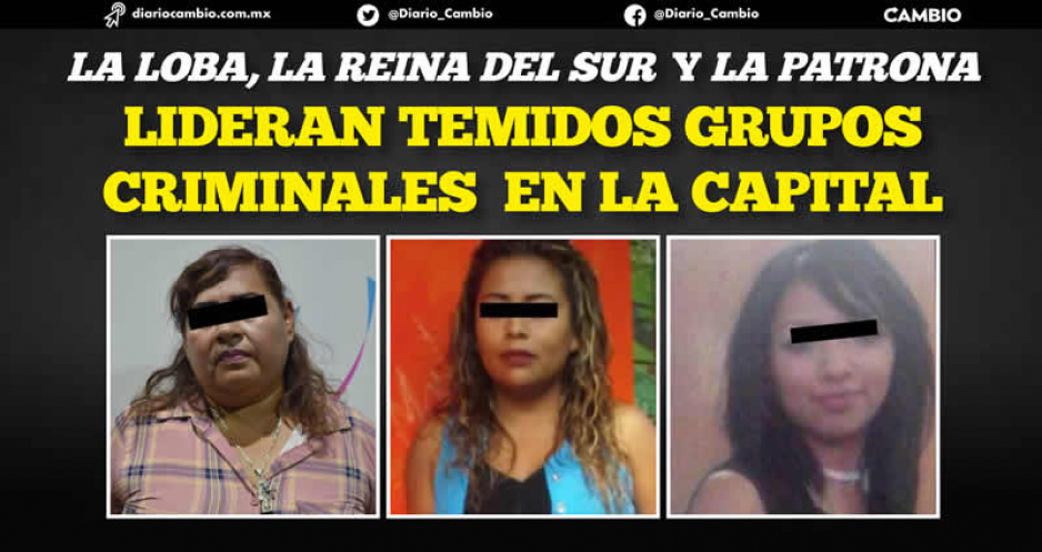 Las lideresas criminales más temidas de Puebla: La Loba, La Patrona y La Reina del Sur (FOTOS)