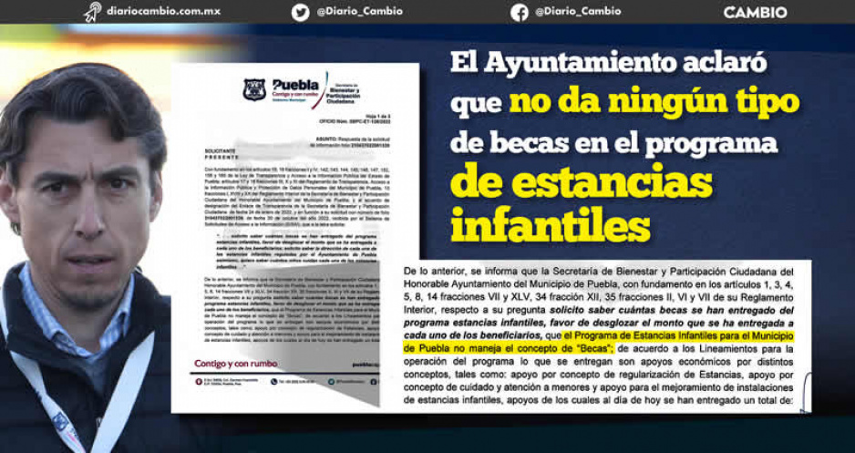 Matías Rivero dijo que daría becas de 700 pesos a niños de estancias infantiles; Ayuntamiento lo desmiente