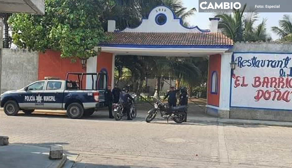 Catean restaurante-bar en Zinacatepec, aseguraron mercancía robada