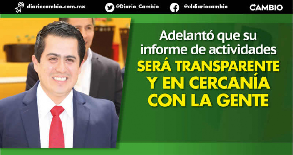 Lorenzo Rivera recibirá a diputados federales y locales en su primer informe como alcalde de Chignahuapan