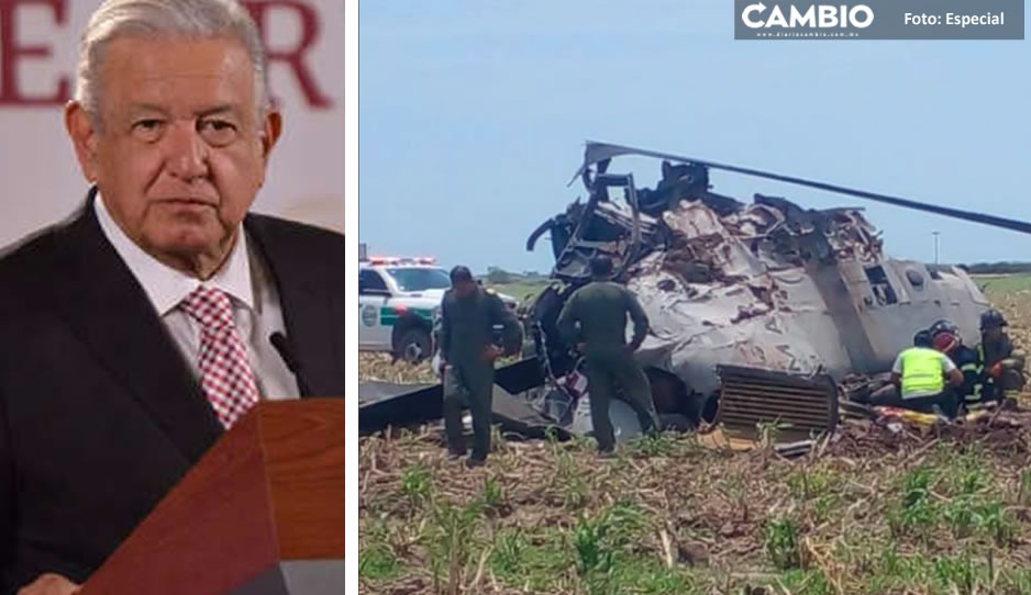 Marinos muertos en helicopterazo participaron en la captura de Caro Quintero, confirma AMLO