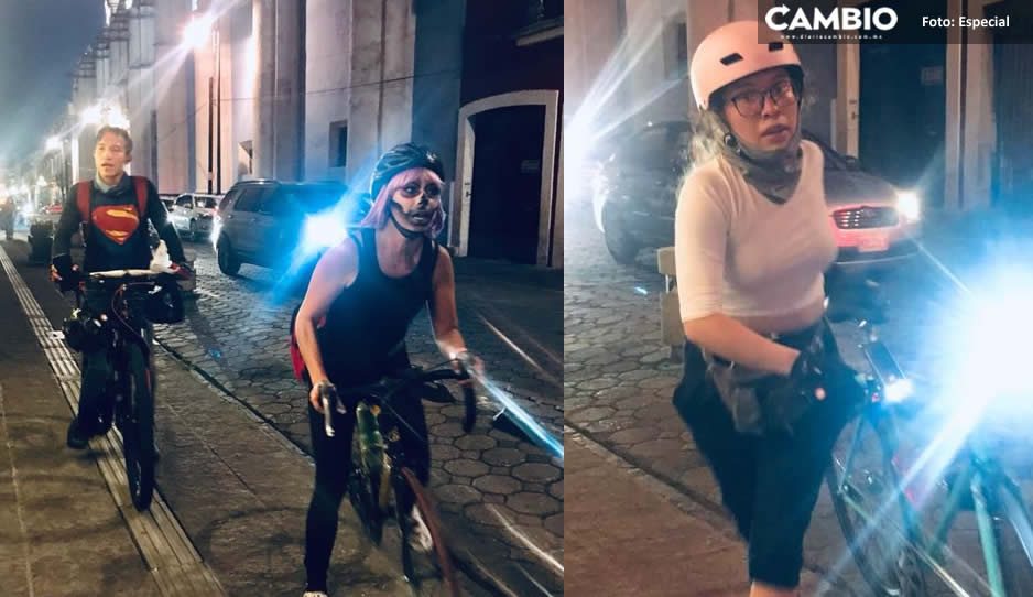 Bici mensajeros hacen la ‘‘rodada’ modalidad Alleycat, inició en el Panteon Municipal