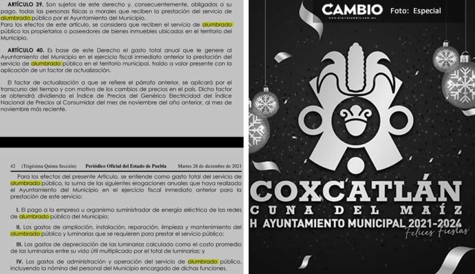 Mega tarifazo: Coxcatlán con el cobro más caro del DAP; habitantes pagarán 349 pesos