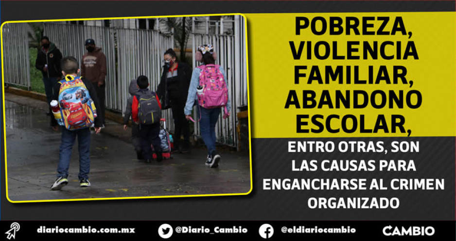 En Puebla hay 62 mil niños que están en riesgo de ser halcones del crimen: REDIM