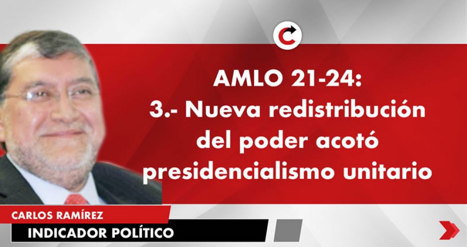 AMLO 21-24: 3.- Nueva redistribución del poder acotó presidencialismo unitario