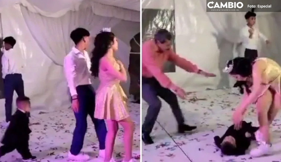 VIDEO: Niño interrumpe vals de quinceañera y se vuelve viral