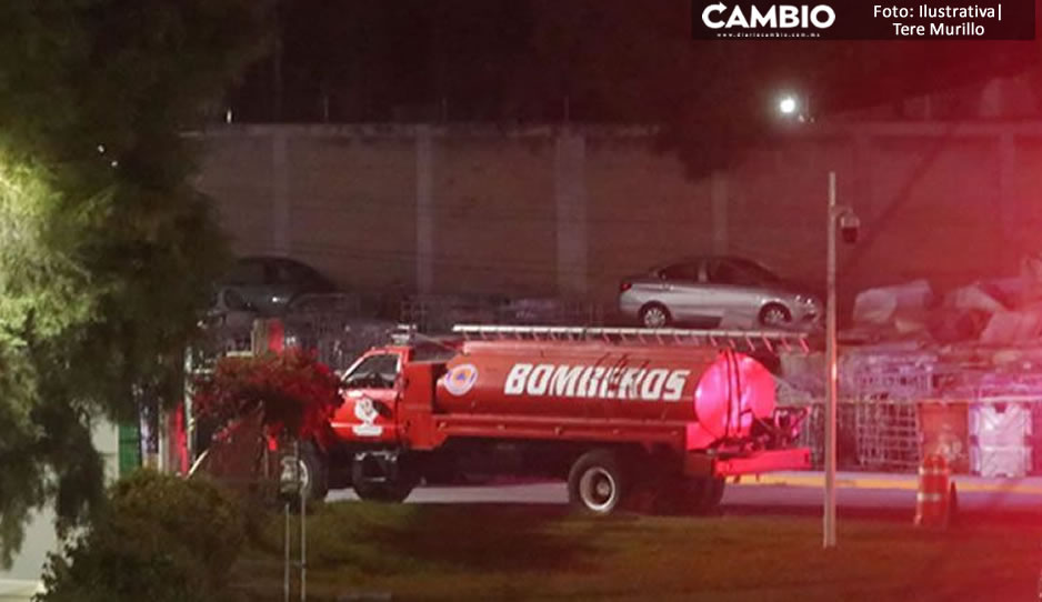 Bomberos hallan cadáver encajuelado y calcinado en Bosques de Amalucan