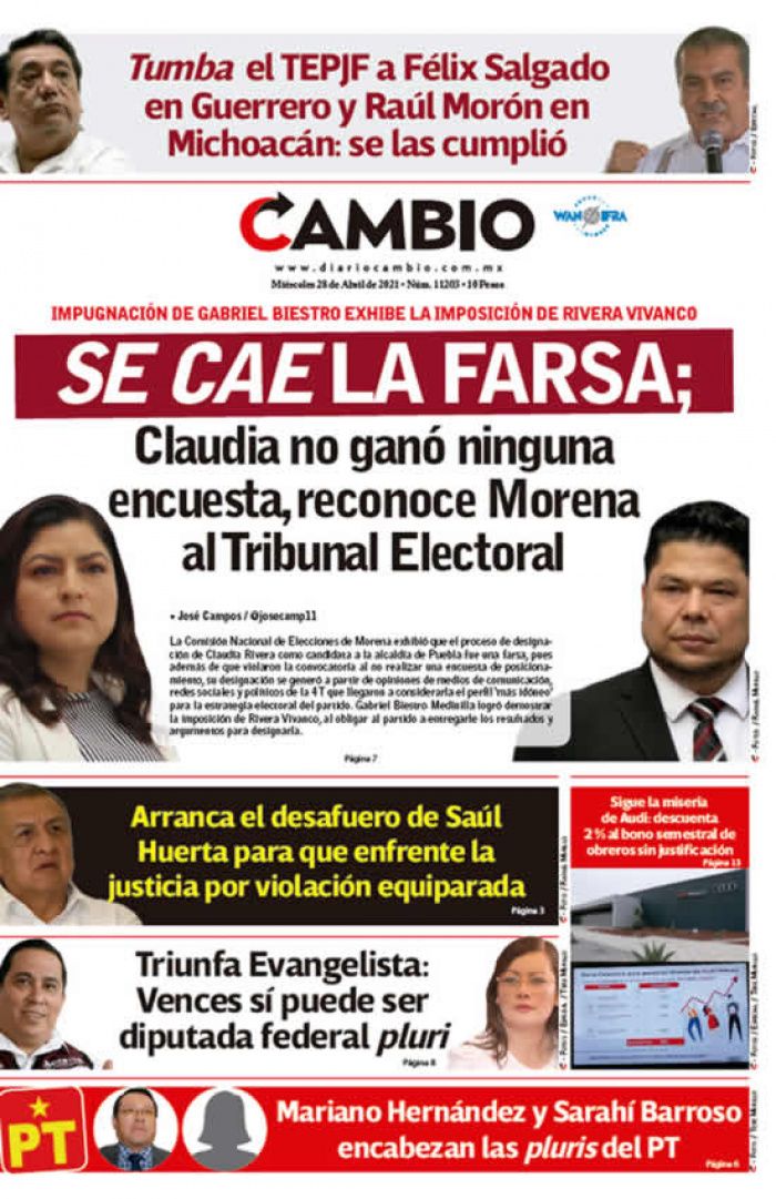 SE CAE LA FARSA; Claudia no ganó ninguna encuesta, reconoce Morena al Tribunal Electoral