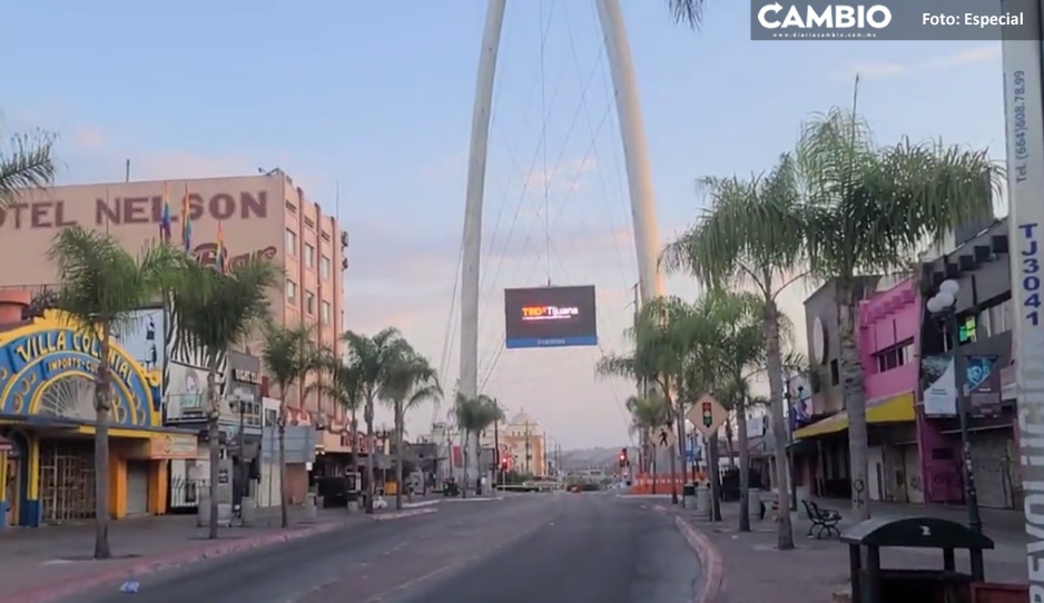VIDEO: Desierta, así amanece Tijuana tras ataques e incendio de autobuses