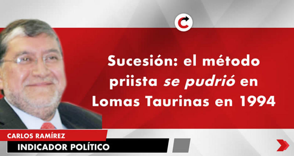 Sucesión: el método priista se pudrió en Lomas Taurinas en 1994