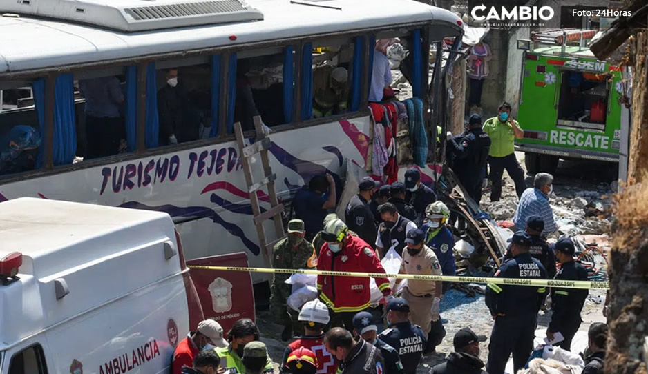 Autobús con peregrinos se queda sin frenos y se impacta en casa; hay 19 muertos y 30 heridos (VIDEO)