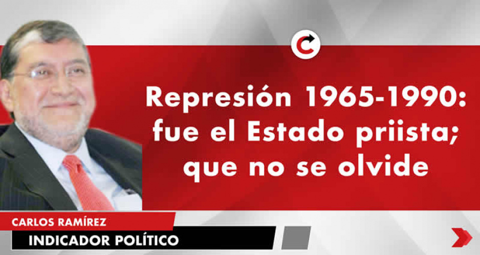 Represión 1965-1990: fue el Estado priista; que no se olvide