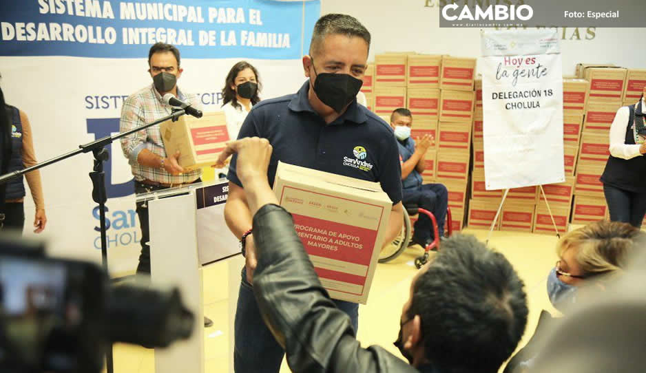 DIF de San Andrés Cholula entregó paquetes alimentarios a grupos vulnerables