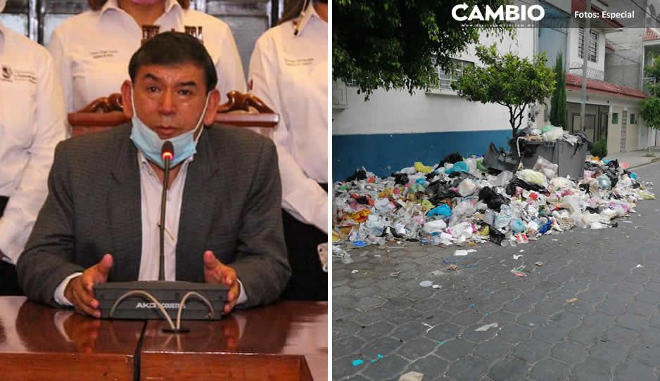 Pedro Tepole batalla para liberar las calles de basura en Tehuacán