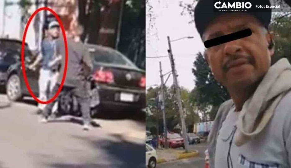 VIDEO: Franelero amenaza a automovilista con un machete