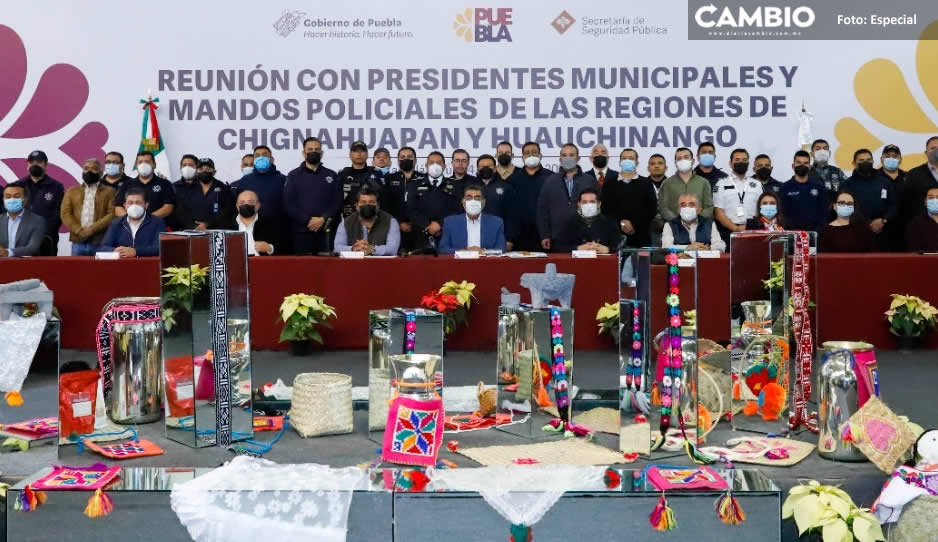 Sergio Salomón llama a los alcaldes a no piratear policías de otros municipios