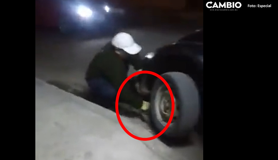 ¡Malnacido! Avienta a una barranca a perrito que se cubría del frío abajo de un coche en San Jerónimo Caleras (VIDEO)