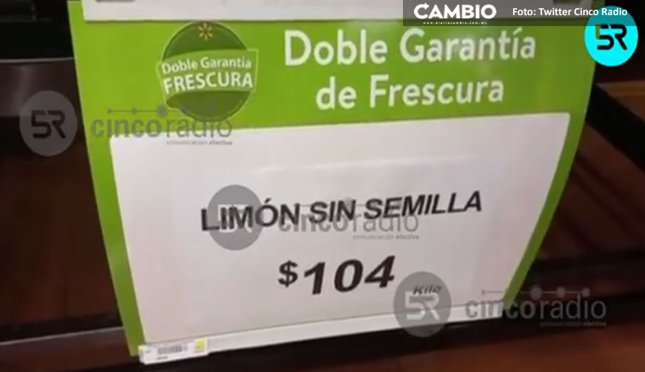 ¡Adiós taquitos! Nuevamente el precio de limón está por los cielos; hasta 104 pesos el kilo en Puebla