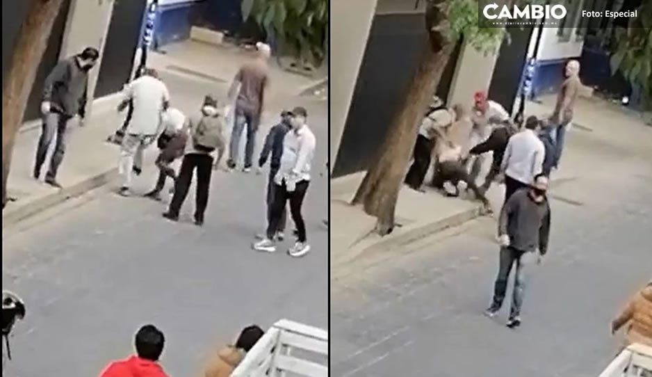 ¡Le dieron con todo! Vecinos justicieros someten y dan brutal golpiza a asaltante