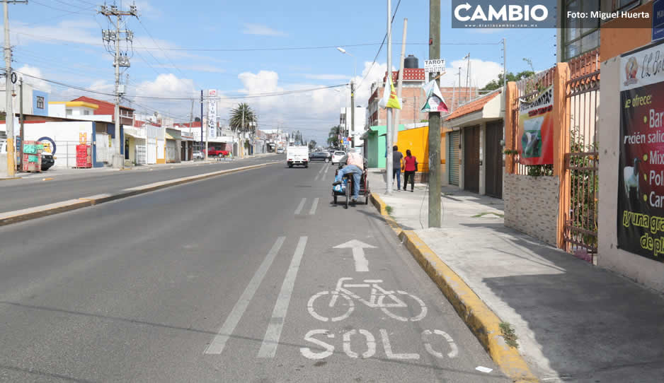 Ayuntamiento de Puebla descarta más ciclopistas, sólo dará mantenimientos, pero no dice cuándo (VIDEO)