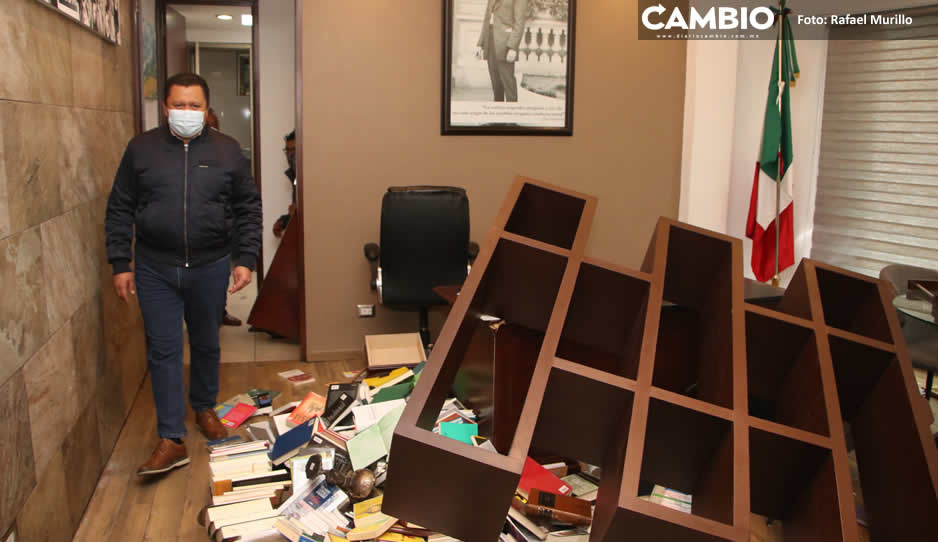 Reparar destrozos en la sede del Sindicato municipal costará un millón: Gonzalo Juárez (FOTOS Y VIDEO)