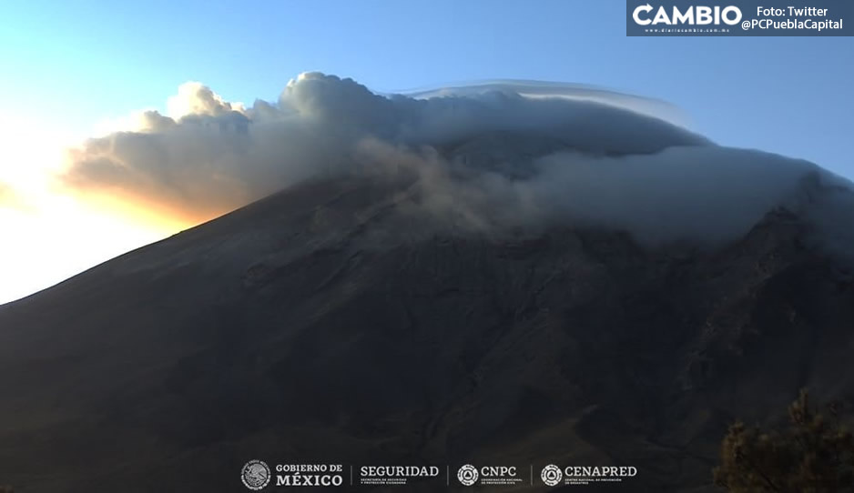 Alerta en el Popocatépetl; en 24 horas reporta 15 exhalaciones