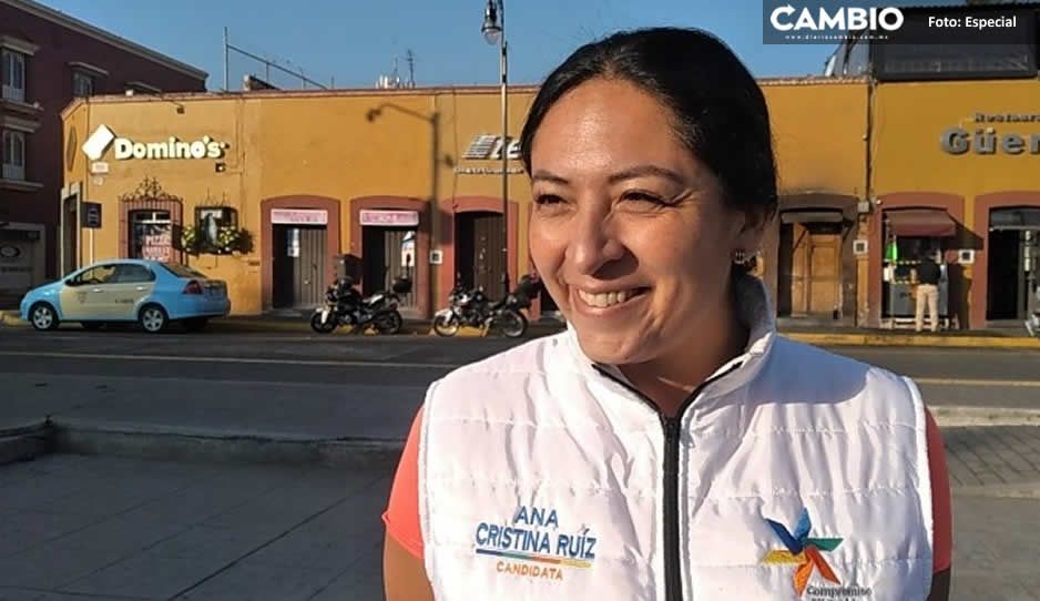 Ana Cristina Ruiz se siente confiada en ganar el 6 de junio en San Pedro Cholula