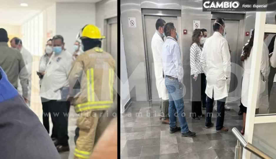 Reportan derechohabientes caída del elevador en el IMSS; delegación lo niega  (FOTOS)
