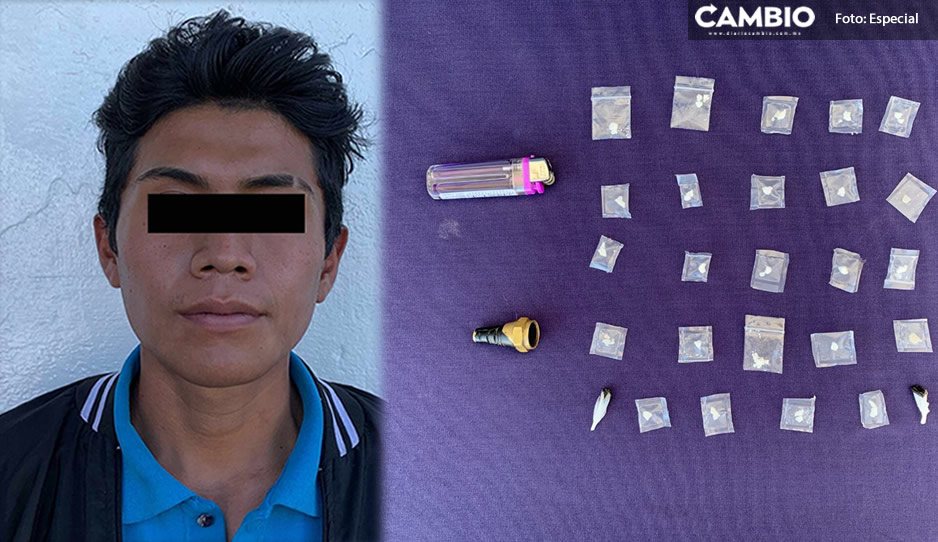 Detienen a narcomenudista en La Ciénega; se estaba drogando en la calle