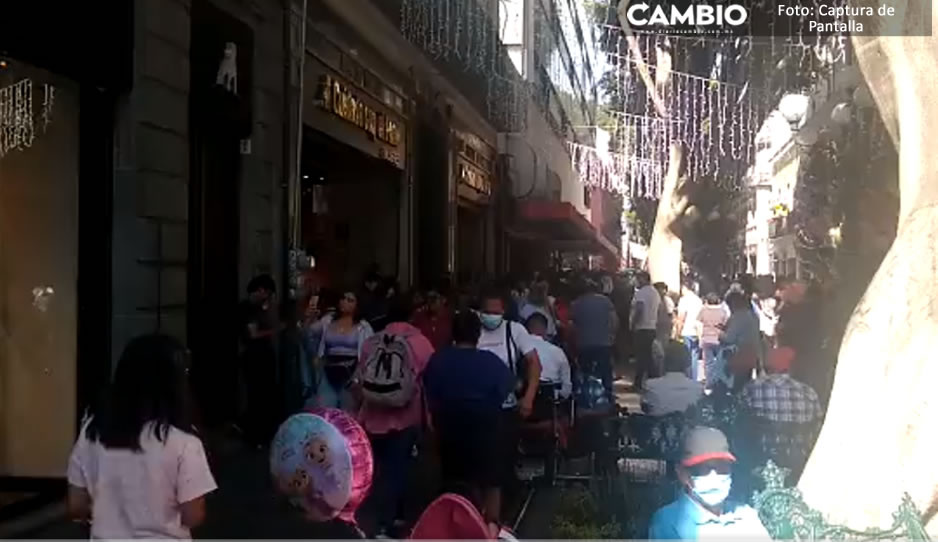 Así se ve El Buen Fin en calles y tiendas del Centro Histórico de Puebla (VIDEOS)