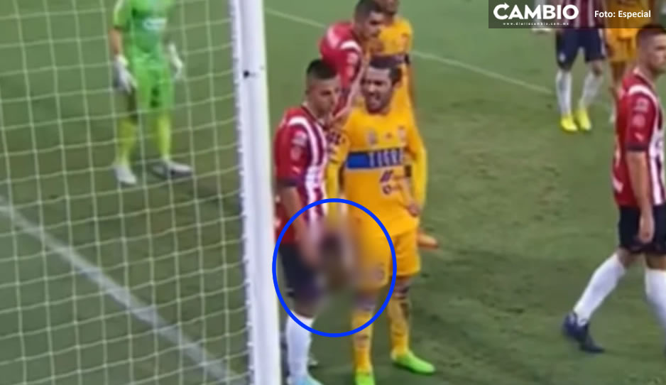 Metida de mano; Vigón manosea a Alvarado durante Chivas vs Tigres (VIDEO)