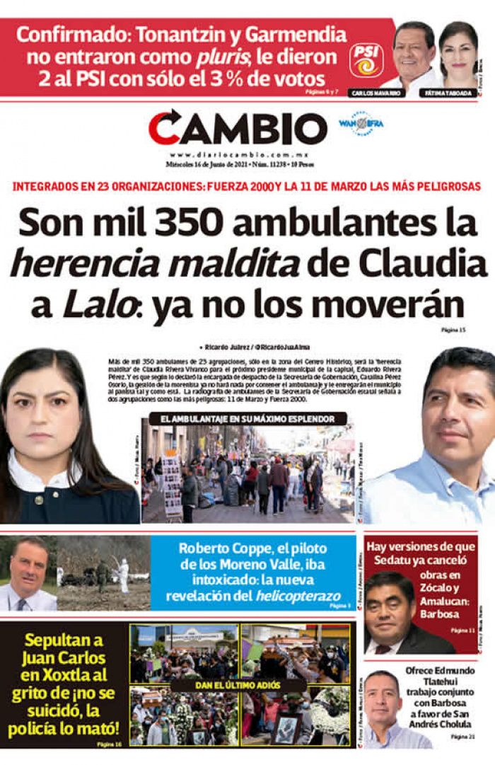 Son mil 350 ambulantes la herencia maldita de Claudia a Lalo: ya no los moverán