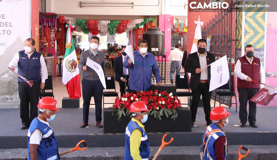 En el mercado de El Alto arranca el rescate de los barrios originarios: Barbosa y Lalo Rivera dan banderazo (FOTOS Y VIDEOS)