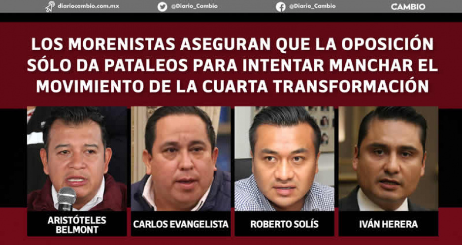 Belmont, Evangelista, Solís y Herrera se lanzan vs el PRIAN por criticar a Morena (FOTOS)