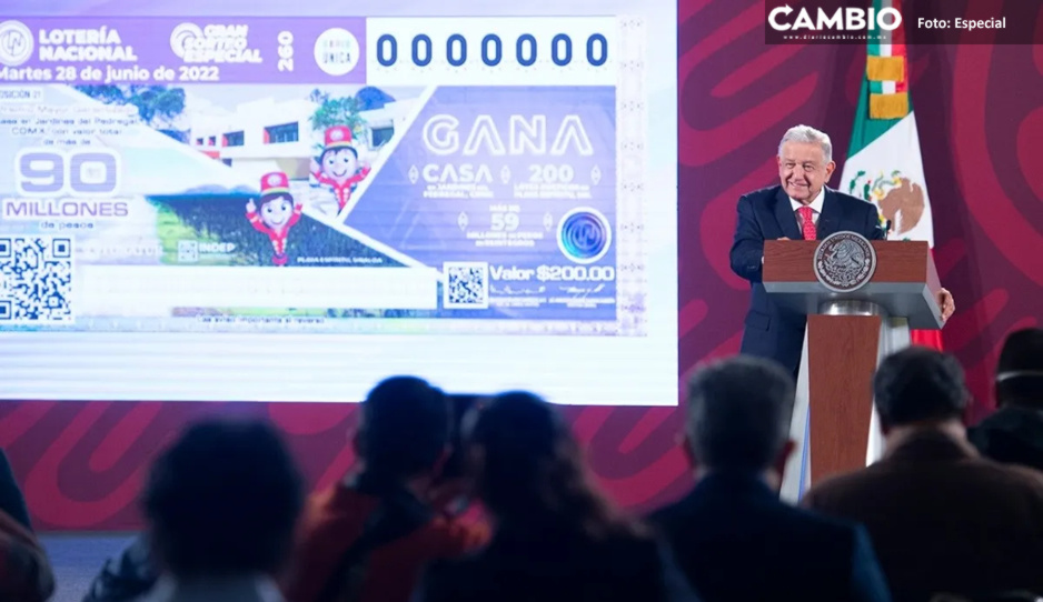 AMLO anuncia que Lotería Nacional rifará mansión del Señor de los Cielos (VIDEO)