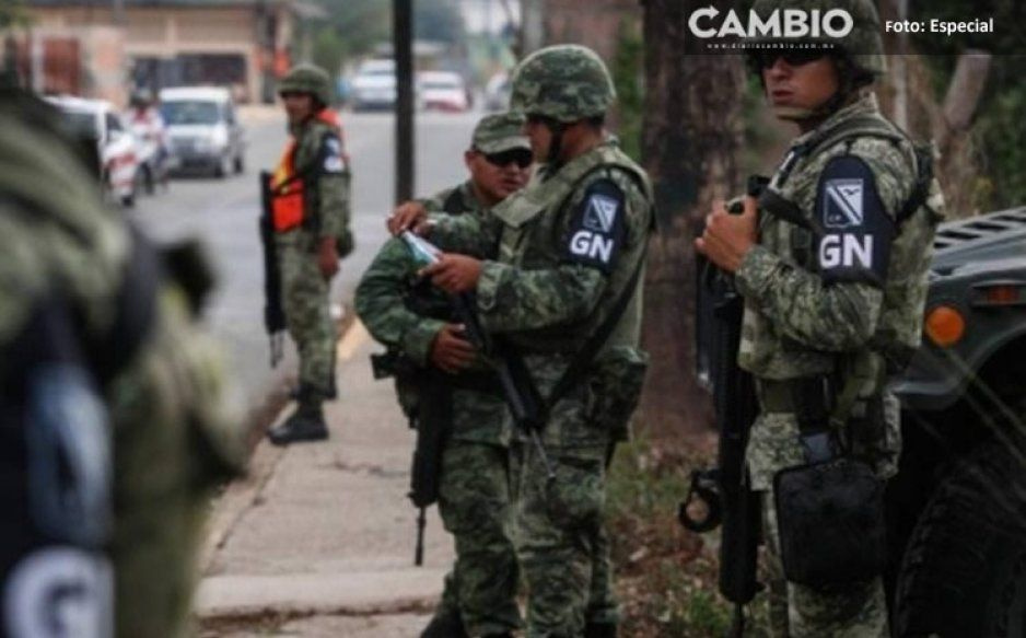 Puebla, entre los 15 estados con más elementos de la Guardia Nacional