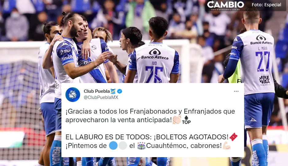 &iexcl;A reventar estar&aacute; el Cuauht&eacute;moc! Se agotan boletos para el duelo del Club Puebla vs el Am&eacute;rica