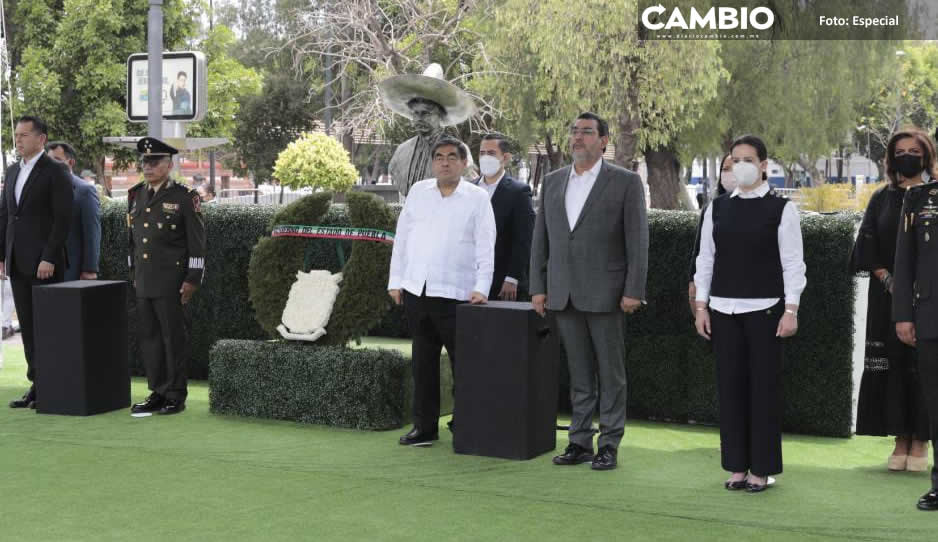 Barbosa encabeza ceremonia del 103 aniversario luctuoso de Emiliano Zapata