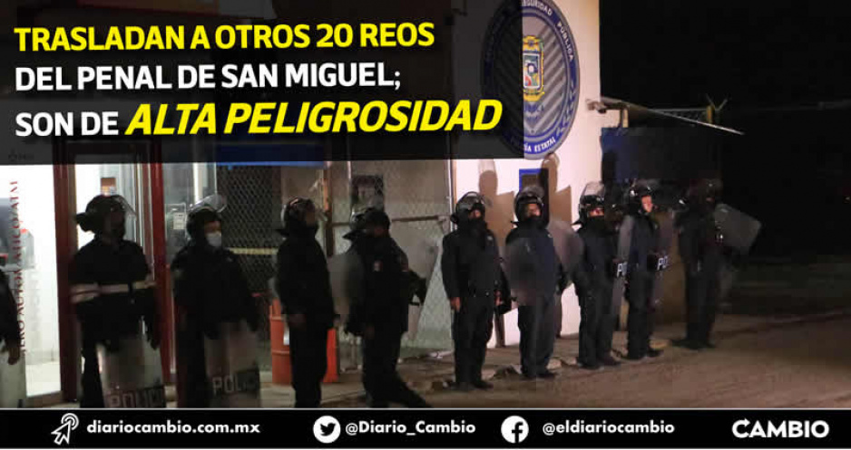 Ejecutan otro traslado de 20 reos peligrosos de San Miguel: ya suman 64 en el año