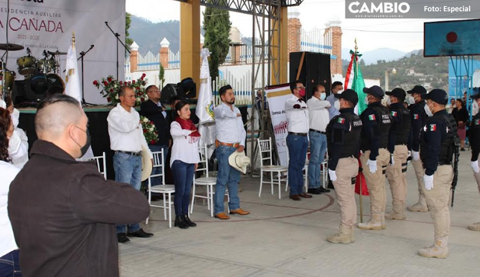 Toma protesta edil electo de la junta auxiliar La Cañada de Libres