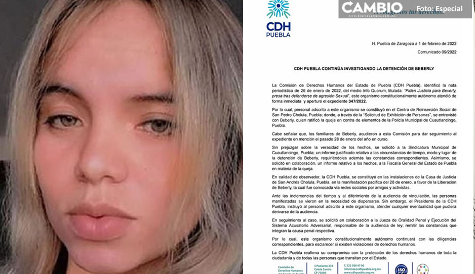 CDH continuará con las investigaciones sobre el caso de Beberly