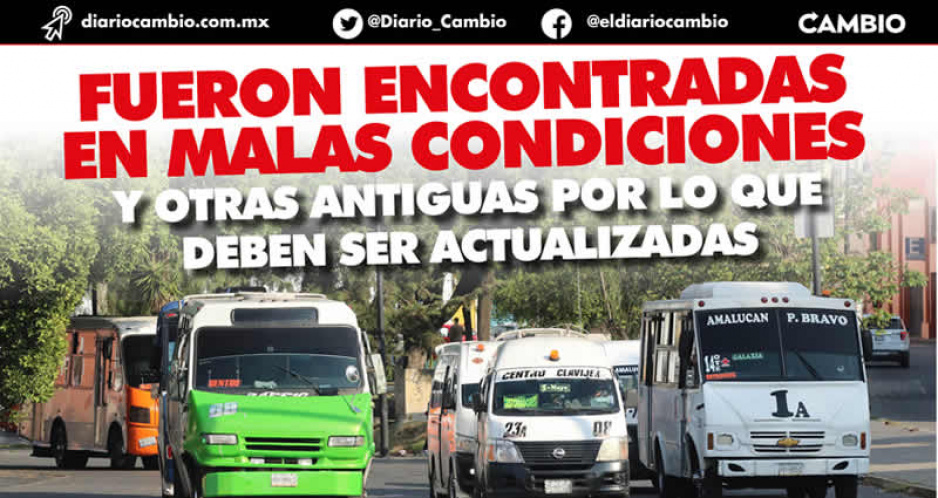 Revista vehicular de SMT arroja cambio de 871 unidades del transporte público por malas condiciones