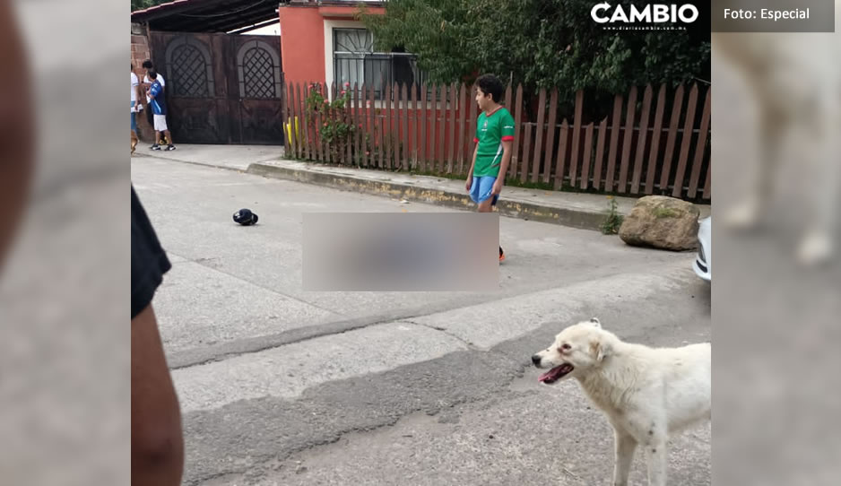 Asesinan a padre e hijo durante violento asalto en Texmelucan (IM&Aacute;GENES FUERTES)