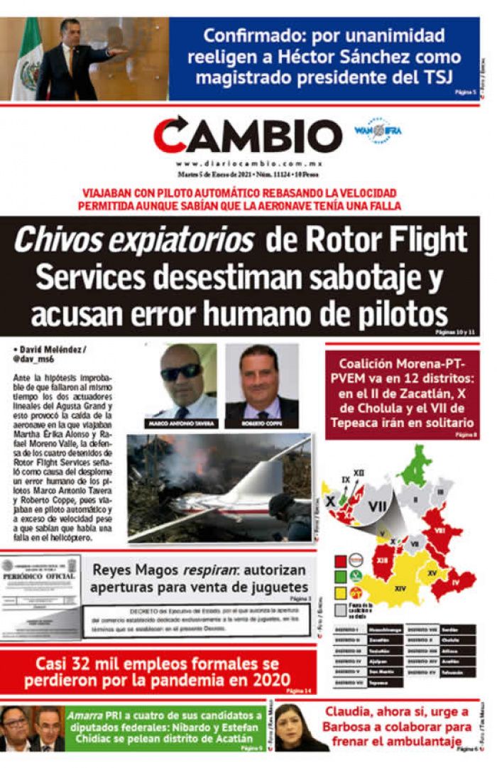 Chivos expiatorios de Rotor Flight Services desestiman sabotaje y acusan error humano de pilotos