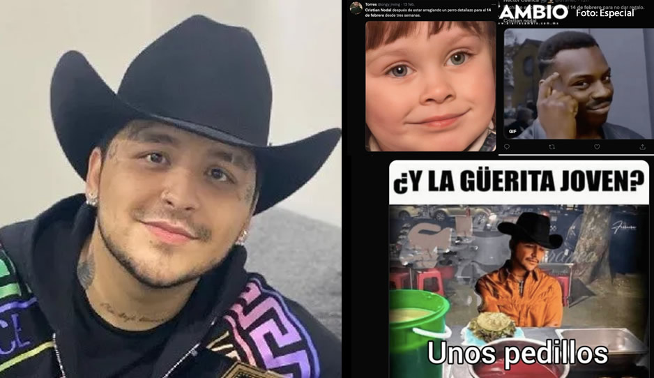 ¡Se ahorró el regalo! Estallan los mejores MEMES para San Valentín tras ruptura de Christian Nodal y Belinda