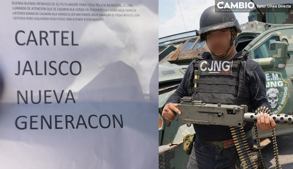 CJNG amenaza con narcofolletos a policías por apoyar al Cártel de Sinaloa
